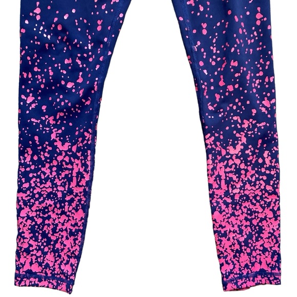 Authentic Zyia Navy Pink Splash Light n Tight Hi-Rise - Picture 3 of 10